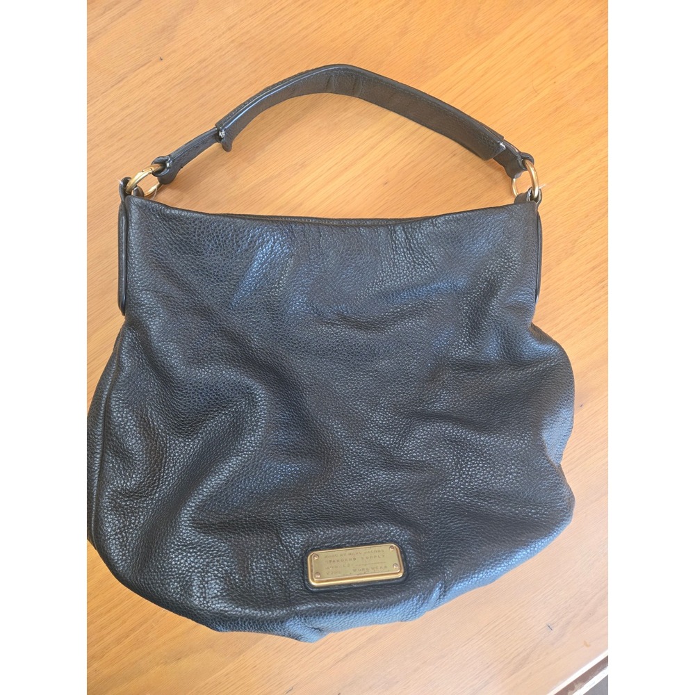 Marc by Marc Jacobs Classic Q Hillier Hobo Bag Black Pebbled Leather VTG hobo